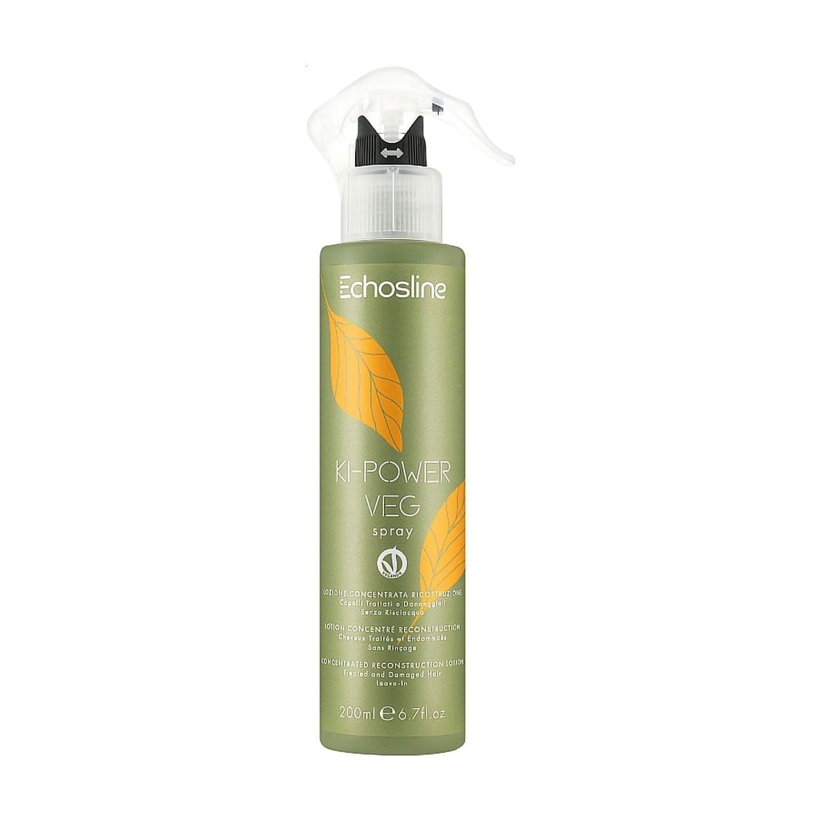 Концентрований лосьйон Echosline Ki-Power Veg Spray для реконструкції пошкодженого волосся, 200 мл